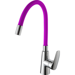 Смеситель для кухни Ammore A5505-4 хром/фиолетовый