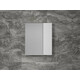Зеркальный шкаф Style line Стокгольм 60х70 белый рифленый софт (ЛС-00002318)
