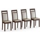 Четыре стула Мебель-24 Гольф-12 разборных, цвет орех, обивка ткань руми 812/8 (1028331)