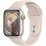 Смарт-часы Apple Watch Series 9 A2978 41мм OLED корп.сияющая звезда Sport Band рем.сияющая звезда разм.брасл.:130-180мм (MR8T3LL/A)