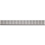 Решетка AlcaPlast Line нержавеющая сталь глянцевая (LINE-300L)