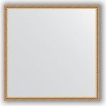 Зеркало в багетной раме Evoform Definite 68x68 см, витое золото 28 мм (BY 0657)