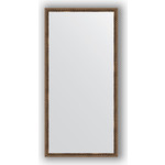 Зеркало в багетной раме поворотное Evoform Definite 48x98 см, витая бронза 26 мм (BY 1047)