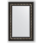 Зеркало с фацетом в багетной раме поворотное Evoform Exclusive 55x85 см, черный ардеко 81 мм (BY 1135)