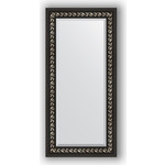 Зеркало с фацетом в багетной раме поворотное Evoform Exclusive 55x115 см, черный ардеко 81 мм (BY 1145)