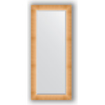 Зеркало с фацетом в багетной раме поворотное Evoform Exclusive 66x156 см, травленое золото 87 мм (BY 1191)