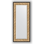Зеркало с фацетом в багетной раме поворотное Evoform Exclusive 60x140 см, барокко золото 106 мм (BY 1261)