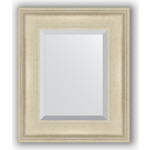 Зеркало с фацетом в багетной раме Evoform Exclusive 48x58 см, травленое серебро 95 мм (BY 1368)