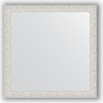 Зеркало в багетной раме Evoform Definite 61x61 см, чеканка белая 46 мм (BY 3130)