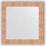Зеркало в багетной раме Evoform Definite 66x66 см, соты медь 70 мм (BY 3146)