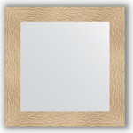 Зеркало в багетной раме Evoform Definite 70x70 см, золотые дюны 90 мм (BY 3149)
