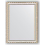Зеркало в багетной раме поворотное Evoform Definite 65x85 см, версаль серебро 64 мм (BY 3174)
