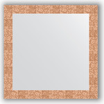 Зеркало в багетной раме Evoform Definite 76x76 см, соты медь 70 мм (BY 3242)