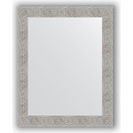 Зеркало в багетной раме поворотное Evoform Definite 80x100 см, волна хром 90 мм (BY 3281)