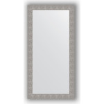 Зеркало в багетной раме поворотное Evoform Definite 80x160 см, чеканка серебряная 90 мм (BY 3343)