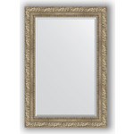 Зеркало с фацетом в багетной раме поворотное Evoform Exclusive 65x95 см, виньетка античное серебро 85 мм (BY 3435)