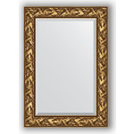 Зеркало с фацетом в багетной раме поворотное Evoform Exclusive 69x99 см, византия золото 99 мм (BY 3441)