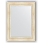 Зеркало с фацетом в багетной раме поворотное Evoform Exclusive 79x109 см, травленое серебро 99 мм (BY 3471)