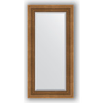 Зеркало с фацетом в багетной раме поворотное Evoform Exclusive 57x117 см, бронзовый акведук 93 мм (BY 3492)