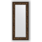 Зеркало с фацетом в багетной раме поворотное Evoform Exclusive 59x139 см, византия бронза 99 мм (BY 3521)