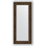Зеркало с фацетом в багетной раме поворотное Evoform Exclusive 64x149 см, византия бронза 99 мм (BY 3547)