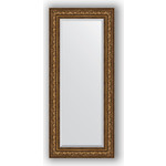 Зеркало с фацетом в багетной раме поворотное Evoform Exclusive 65x150 см, виньетка состаренная бронза 109 мм (BY 3557)