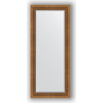 Зеркало с фацетом в багетной раме поворотное Evoform Exclusive 67x157 см, бронзовый акведук 93 мм (BY 3570)