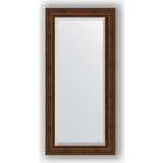 Зеркало с фацетом в багетной раме поворотное Evoform Exclusive 82x172 см, состаренная бронза с орнаментом 120 мм (BY 3611)