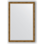 Зеркало с фацетом в багетной раме поворотное Evoform Exclusive 113x173 см, состаренное бронза с плетением 70 мм (BY 3614)
