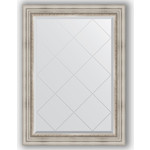 Зеркало с гравировкой поворотное Evoform Exclusive-G 76x104 см, в багетной раме - римское серебро 88 мм (BY 4190)