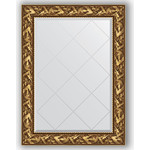Зеркало с гравировкой поворотное Evoform Exclusive-G 79x106 см, в багетной раме - византия золото 99 мм (BY 4199)