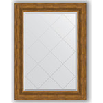 Зеркало с гравировкой поворотное Evoform Exclusive-G 79x106 см, в багетной раме - травленая бронза 99 мм (BY 4204)