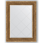 Зеркало с гравировкой поворотное Evoform Exclusive-G 79x106 см, в багетной раме - вензель бронзовый 101 мм (BY 4206)