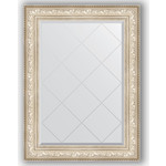 Зеркало с гравировкой поворотное Evoform Exclusive-G 80x108 см, в багетной раме - виньетка серебро 109 мм (BY 4211)