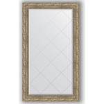 Зеркало с гравировкой поворотное Evoform Exclusive-G 75x130 см, в багетной раме - виньетка античное серебро 85 мм (BY 4229)