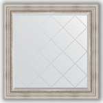 Зеркало с гравировкой Evoform Exclusive-G 86x86 см, в багетной раме - римское серебро 88 мм (BY 4319)