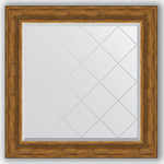 Зеркало с гравировкой Evoform Exclusive-G 89x89 см, в багетной раме - травленая бронза 99 мм (BY 4333)