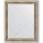 Зеркало с гравировкой поворотное Evoform Exclusive-G 97x122 см, в багетной раме - серебряный акведук 93 мм (BY 4368)