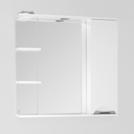 Зеркало-шкаф Style line Жасмин 80 с подсветкой, белый (ЛС-00000044)