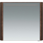 Зеркальный шкаф Am.Pm Sensation 80 левый, с подсветкой, табачный дуб (M30MCL0801TF)