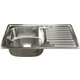 Кухонная мойка Mixline Врезная 42х76 с сифоном, нержавеющая сталь 0,6мм (4630030632382)