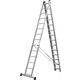 Лестница трехсекционная Сибин со стабилизатором 14 ступеней (38833-14)