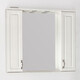 Зеркало-шкаф Style line Олеандр-2 Люкс 90 с подсветкой, рельеф пастель (ЛС-00000484)