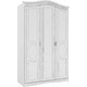 Шкаф трехдверный Комфорт - S Гертруда М 2 белая лиственница/ясень жемчужный
