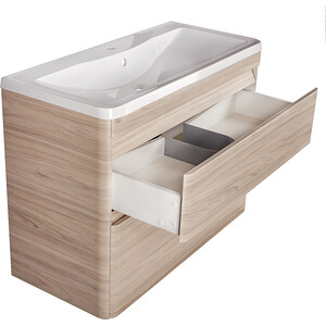 Мебель для ванной Style line Атлантика Люкс 100 напольная, ясень перламутр