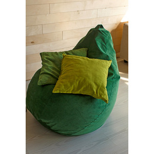 Кресло-мешок DreamBag Зеленый микровельвет 2XL 135x95