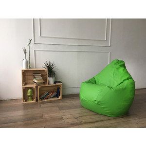 Кресло-мешок DreamBag Зеленая экокожа 3XL 150x110
