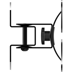 Кронштейн для телевизора Wader WRB 109 (16-32", VESA 50/100) наклонно-поворотный, до 20 кг,черный