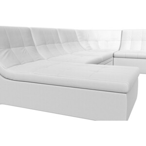 Модульный диван Лига Диванов Холидей экокожа белый П-образный