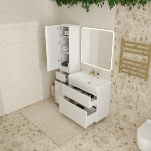 Мебель для ванной Style line Атлантика Люкс 80 напольная, антискрейч